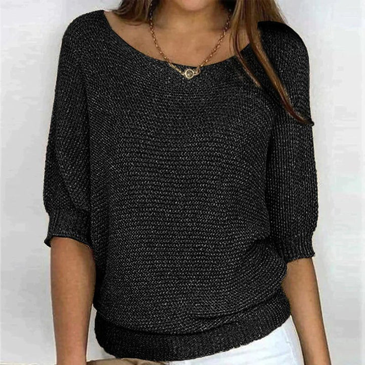 Liora | Textured Knit Relaxed Top