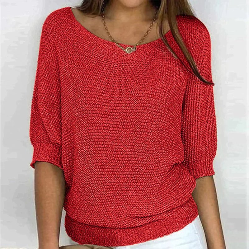 Liora | Textured Knit Relaxed Top