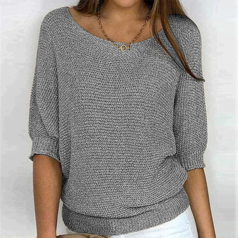 Liora | Textured Knit Relaxed Top