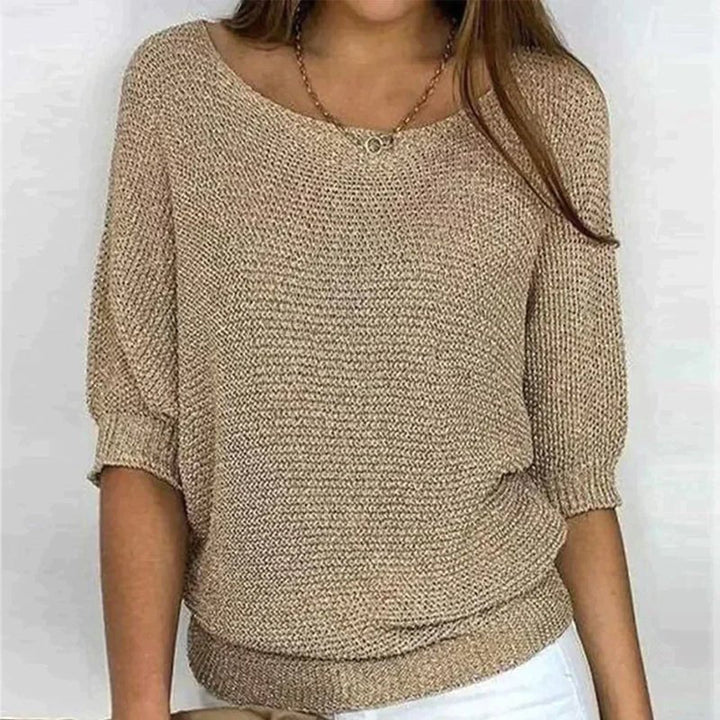 Liora | Textured Knit Relaxed Top