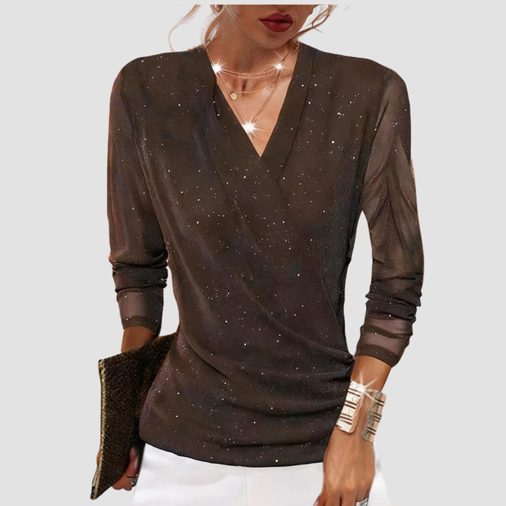 Celeste | Subtle Spark Wrap Top